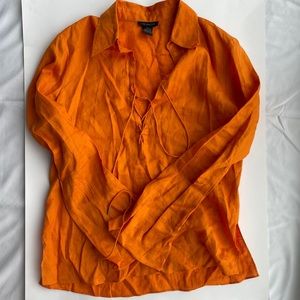 The Limited 100% Linen Blouse